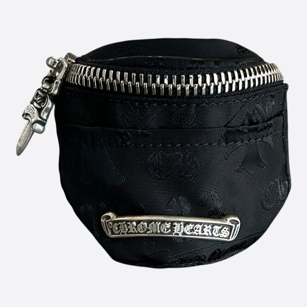 Chrome Hearts Black Stencil Nylon Wrist Bag - Picture 1 of 4
